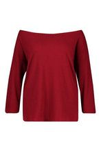 Load image into Gallery viewer, Plus Off The Shoulder Knitted Jumper
