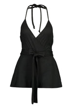 Load image into Gallery viewer, Petite Ribbed Tie Round Strappy Playsuit

