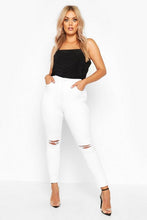 Load image into Gallery viewer, Plus Rip Knee Skinny Jegging
