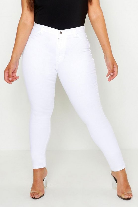 Plus Super High Waisted Stretch Skinny Jeans