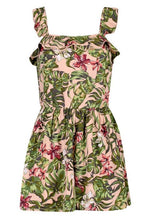 Load image into Gallery viewer, Petite Floral Leaf Printed Frill Playsuit
