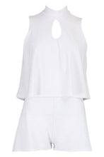 Load image into Gallery viewer, Petite High Neck Double Layer Playsuit
