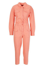 Load image into Gallery viewer, Petite Denim Utility Jumpsuit
