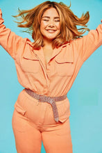 Load image into Gallery viewer, Petite Denim Utility Jumpsuit
