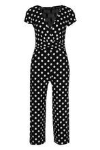 Load image into Gallery viewer, Petite Polka Dot Wrap Front Culotte Jumpsuit
