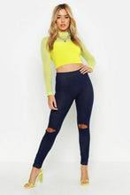 Load image into Gallery viewer, Petite Split Knee Jeggings
