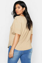 Load image into Gallery viewer, Plus Premium Strap Front T-Shirt
