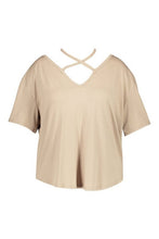 Load image into Gallery viewer, Plus Premium Strap Front T-Shirt
