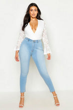 Load image into Gallery viewer, Plus High Rise Stretch Skinny Jeans
