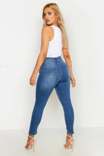 Load image into Gallery viewer, Plus Butt Shaper Distressed Mid Rise Skinny Jean
