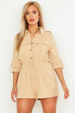 Load image into Gallery viewer, Plus Pocket Detail Utility Playsuit
