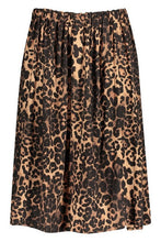 Load image into Gallery viewer, Plus Jersey Animal Print Midi Skater Skirt
