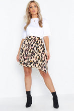 Load image into Gallery viewer, Plus Animal Mini Wrap Skirt
