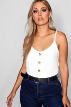 Load image into Gallery viewer, Plus Ribbed Button Cami
