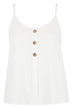 Load image into Gallery viewer, Plus Ribbed Button Cami
