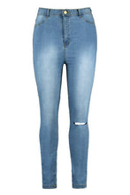 Load image into Gallery viewer, Plus One Ripped Knee High Rise Jegging
