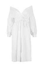 Load image into Gallery viewer, Petite Bardot Wrap Culotte Jumpsuit
