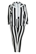 Load image into Gallery viewer, Plus Striped Suit Co-ord
