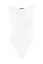 Load image into Gallery viewer, Plus Plunge Neck Double Layer Bodysuit
