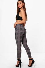 Load image into Gallery viewer, Petite Check Cigarette Pants
