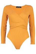 Load image into Gallery viewer, Petite Knitted Wrap Bodysuit
