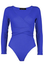 Load image into Gallery viewer, Petite Knitted Wrap Bodysuit
