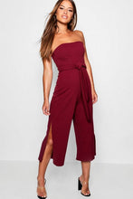 Load image into Gallery viewer, Petite Bandeau Tie Waist Jumpsuit
