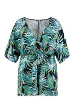 Load image into Gallery viewer, Plus Tropical Kimono Playsuit

