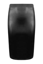 Load image into Gallery viewer, Plus PU Midi Skirt
