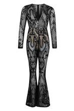 Load image into Gallery viewer, Premium Lace Kick Flare Jumpsuit
