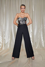 Load image into Gallery viewer, Premium Cupped Lace Up Wide Leg Jumpsuit
