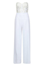 Load image into Gallery viewer, Premium Cupped Lace Up Wide Leg Jumpsuit
