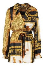 Load image into Gallery viewer, Tall Scarf Print Wrap Playsuit
