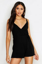 Load image into Gallery viewer, Tall Belted Wrap Jersey Playsuit
