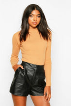 Load image into Gallery viewer, Tall Ribbed Turtle Neck Jumper
