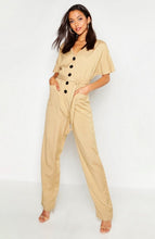 Load image into Gallery viewer, Tall Button Front Twill Boiler Suit
