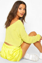 Load image into Gallery viewer, Tall V Back Crop Sweater

