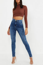 Load image into Gallery viewer, Tall High Waisted Acid Wash Jegging
