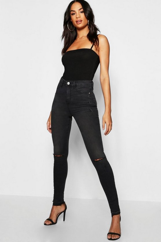 Tall Rip Knee Jegging