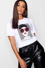 Load image into Gallery viewer, Tall French Slogan Face Print T-Shirt
