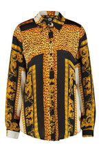 Load image into Gallery viewer, Tall Scarf Print Oversized Shirt
