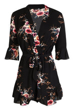 Load image into Gallery viewer, Tall Floral Ruffle Detail Romper
