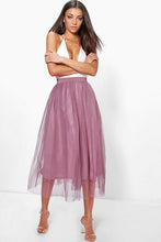 Load image into Gallery viewer, Tall Boutique Tulle Mesh Midi Skirt

